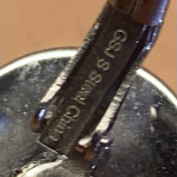 GSJ Steel earrings Color red silver - Picture 4 of 5